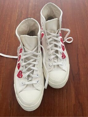 Comme des Garçons Play x Converse Canvas High Top Sneakers